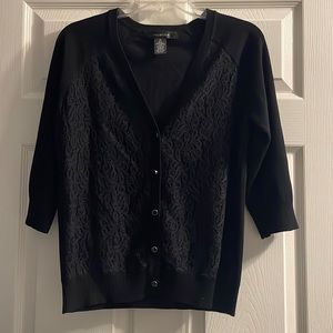 NWOT 89th & Madison Black Cardigan Size PL